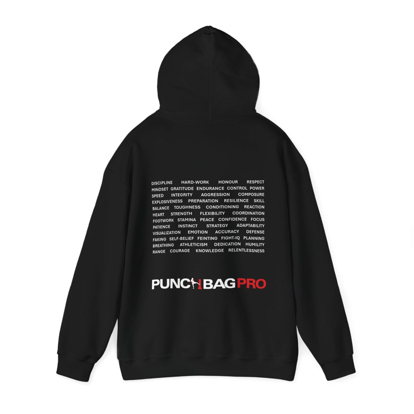 PUNCHBAGPRO Fighter Hoodie - Discipline, Hard Work, Honour, Respect