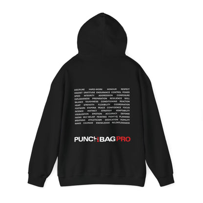 PUNCHBAGPRO Fighter Hoodie - Discipline, Hard Work, Honour, Respect